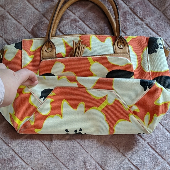 Relic by Fossil Orange Floral Too Handle Bag - Picture 8 of 8